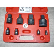 Slagdoppen adapter set 3/8 tot 1"